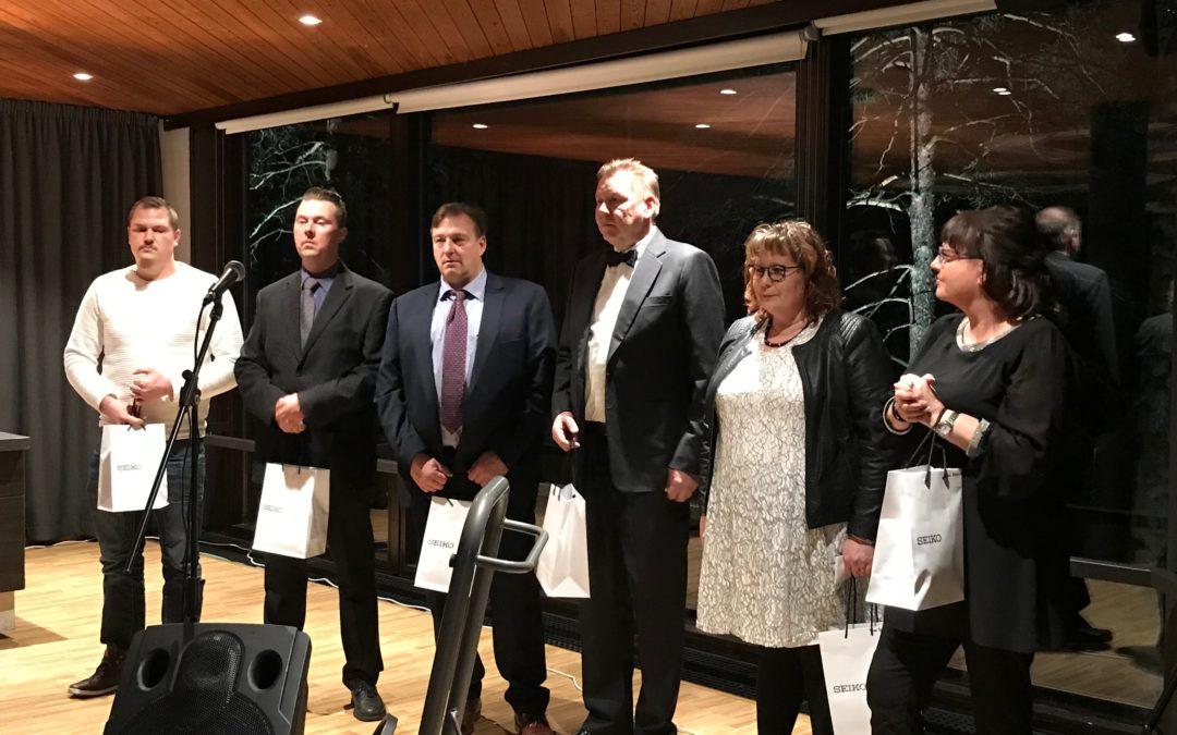Pikkujouluissa palkittuja 17.11.2017